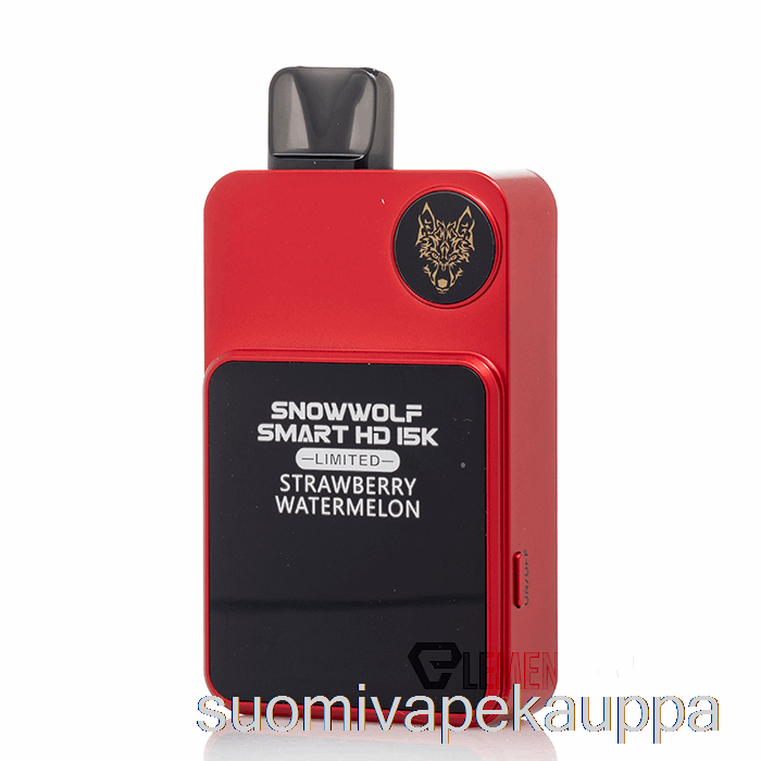 Vape Box Snowwolf Smart Hd 15k Rajoitettu Kertakäyttöinen Mansikkavesimeloni